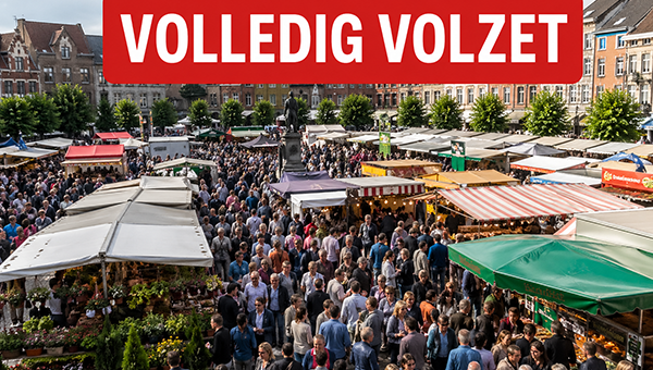 Markten volzet